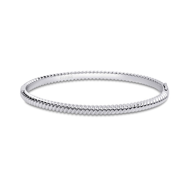 Silver Spiral Bangle,Large